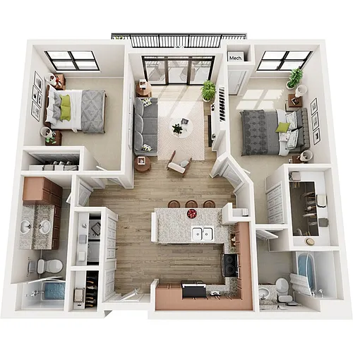 Floor plan B7