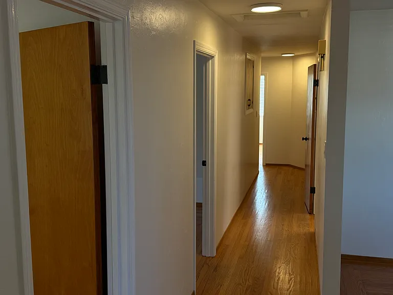 Hall leading to back bedrooms