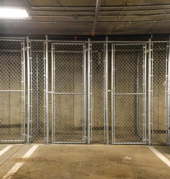 Secure garage storage
