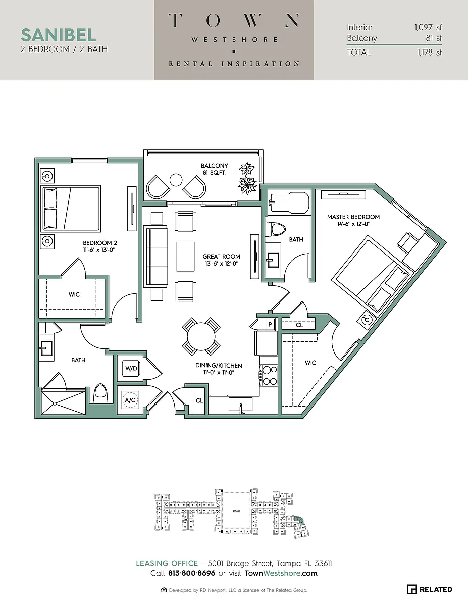 Floor plan Sanibel
