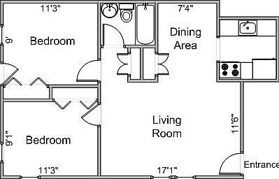 Main Floorplan For 2404 Calypso Rd. #3