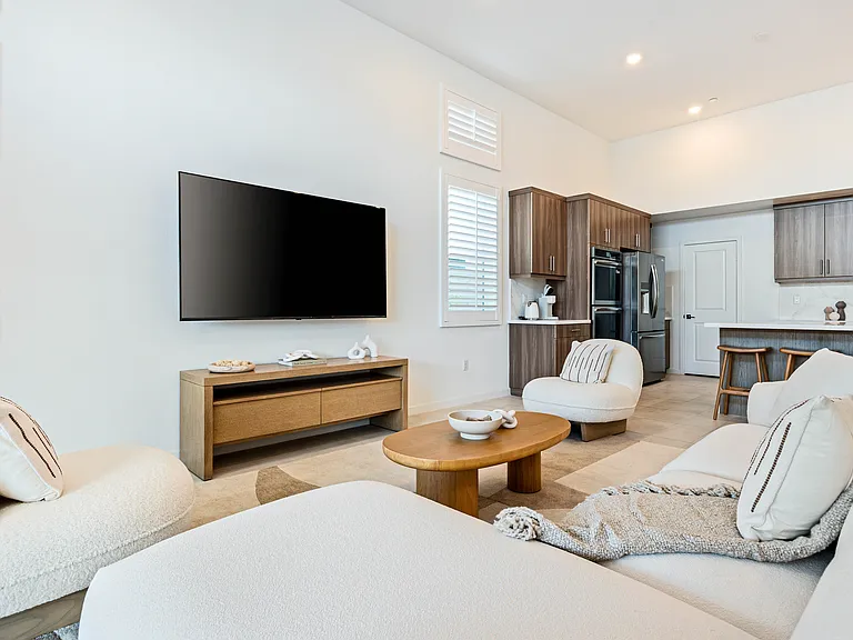 Kick back and stream your favorites in this bright open space.