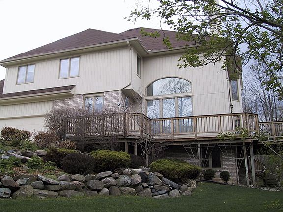 View of the side of the house - spring