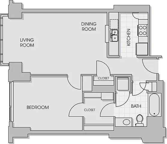 Floor plan 1H