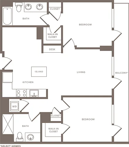 Floor plan B7h -2x2