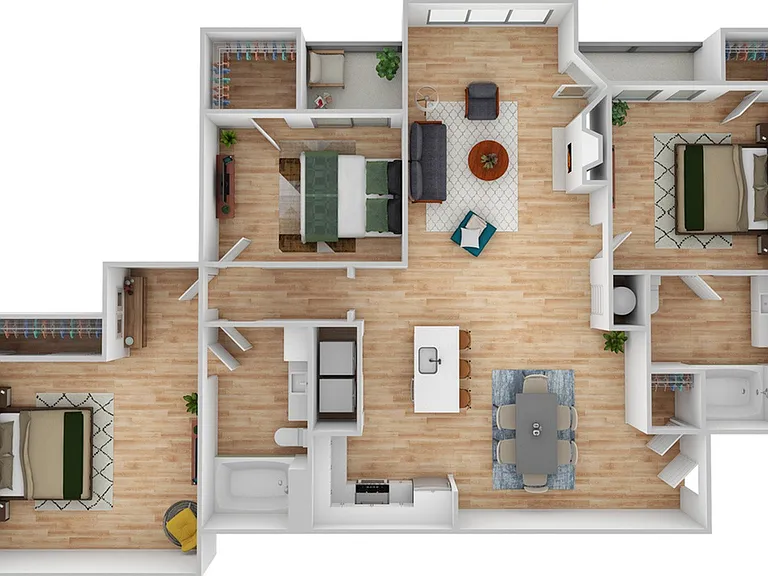 3 Bedroom | 2 Bath | 1452 SF 3 Bedroom | 2 Bath | 1452 SF