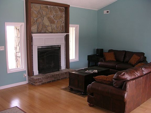 Stoned Fireplace, Bamboo Floors etc.