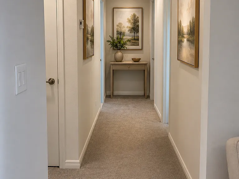 Spacious Primary Suite
Oversized primary bedroom with plenty of room for a king-sized retreat and elegant furnishings.