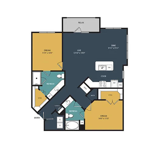 Floor plan B2D