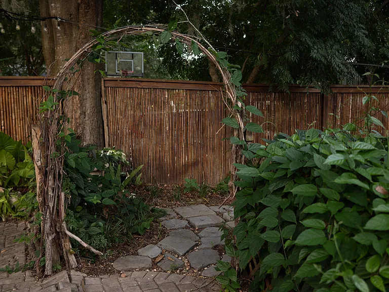 Entrance to dog run