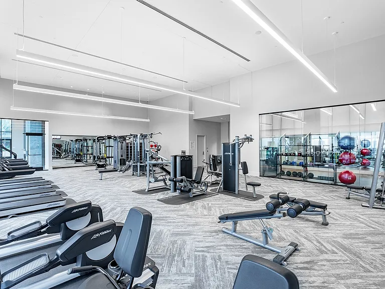 Plenty of space to workout in our 24-hour state-of-the-art fitness center.