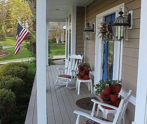 spacious porch