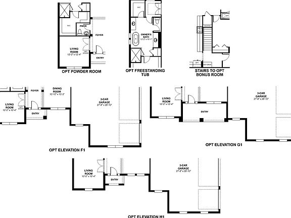 Brookhaven First Floor Options