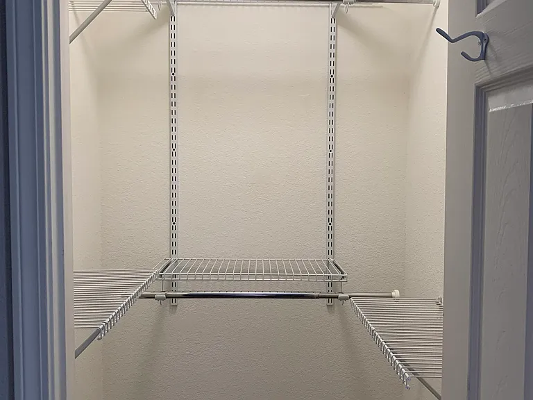 Closet space in room