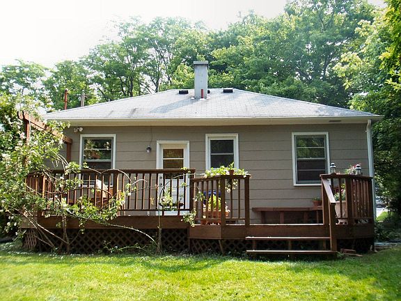 Rear of Home with Deck