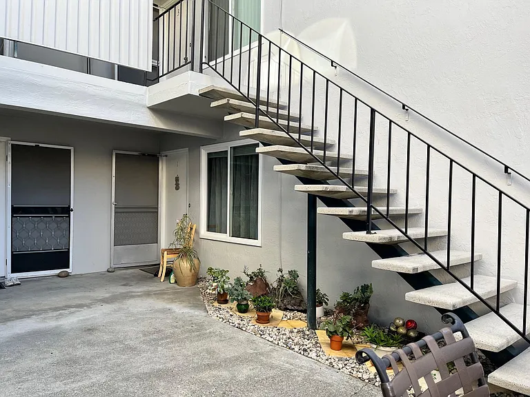 Staircase & Potted Plants