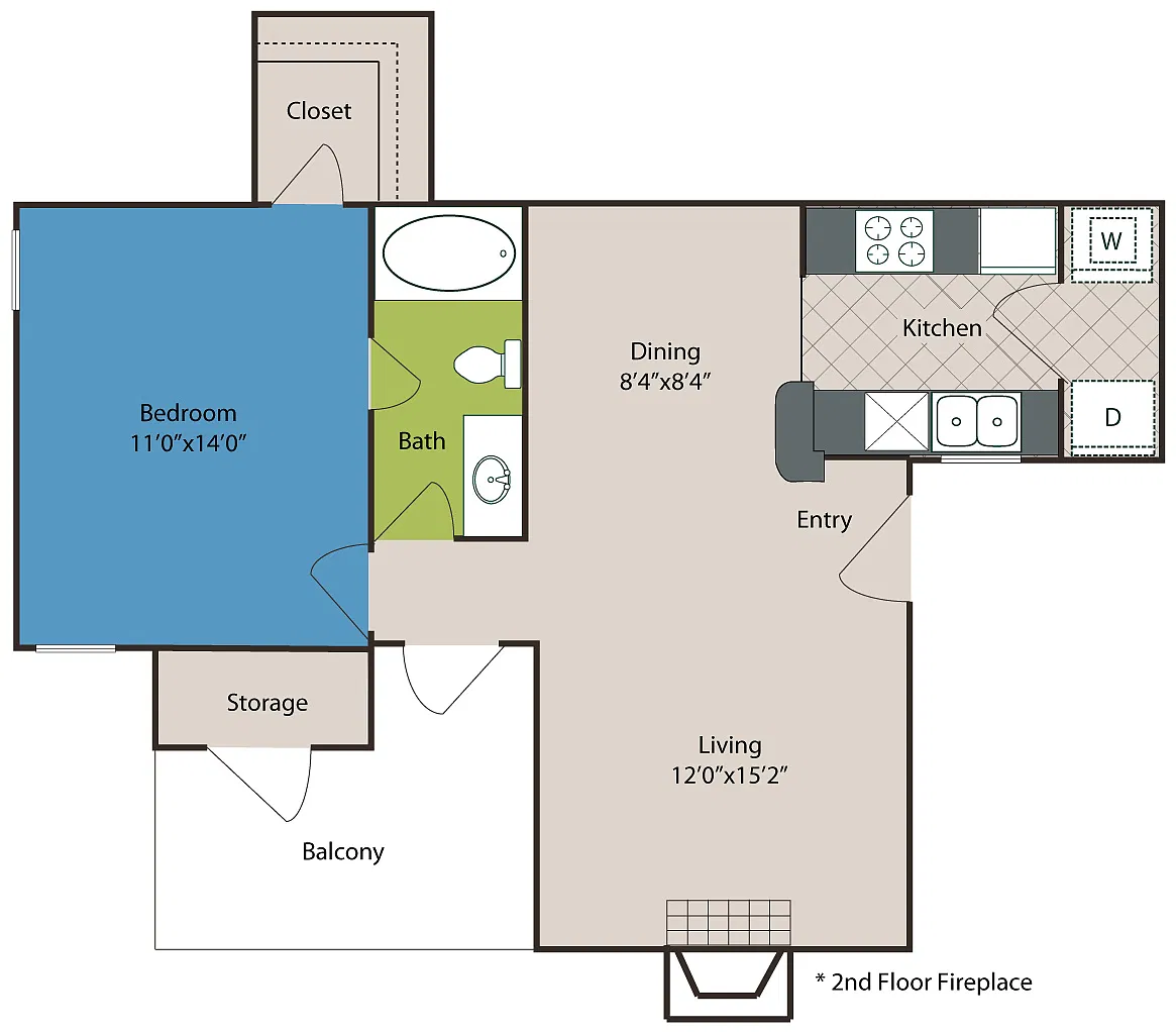 Floor plan 1 bedroom 1 bathroom 659 sq ft