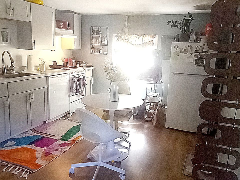 looking at kitchen from living room