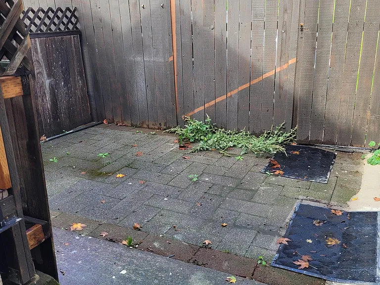 private patio area