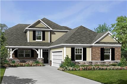 Nandina C shown with optional brick and stone
