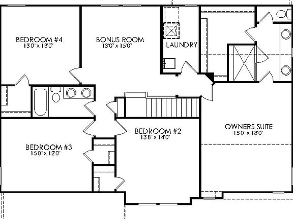 floor plan second level