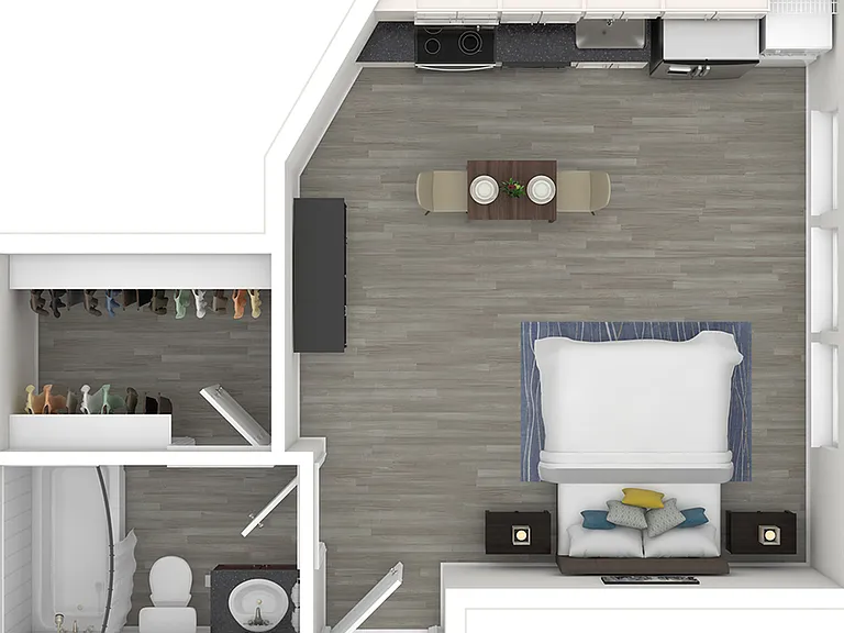 Oak Row North Dallas - A2 Floor Plan Oak Row North Dallas - A2 Floor Plan