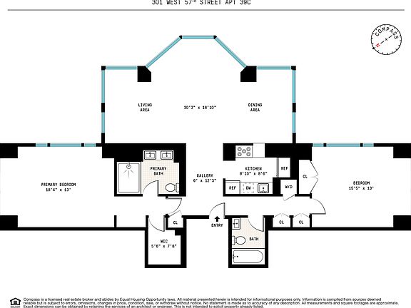 2nd image of 301 W 57th St APT 39C