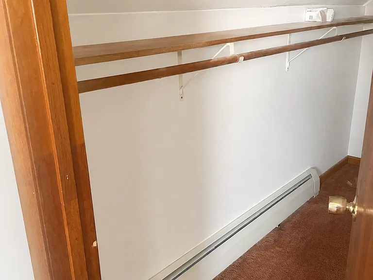 Small walk in closet