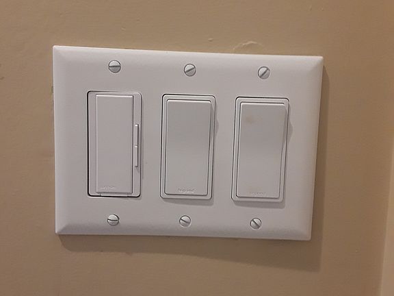 Hallway, porch and floodligh