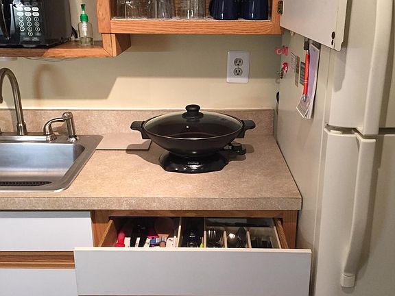 kitchen is fully stocked