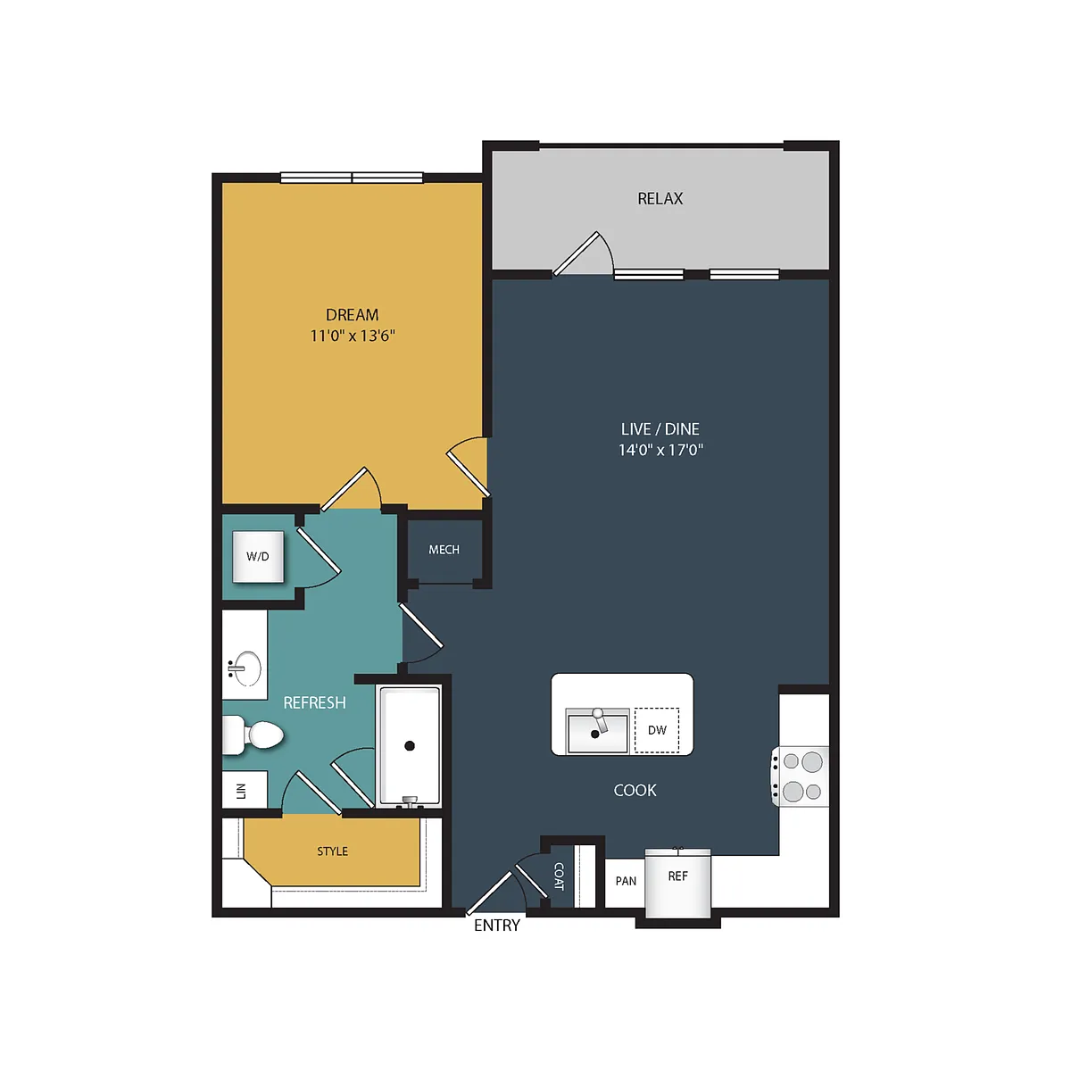 Floor plan A1B