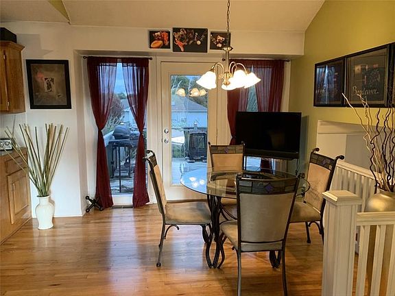 The dining area walks out to a large deck