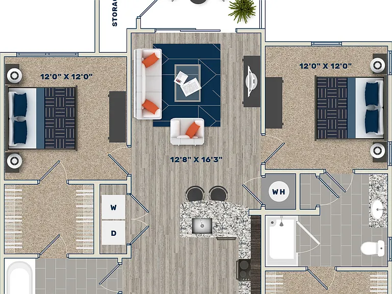 B2A floor plan 5th Street Place