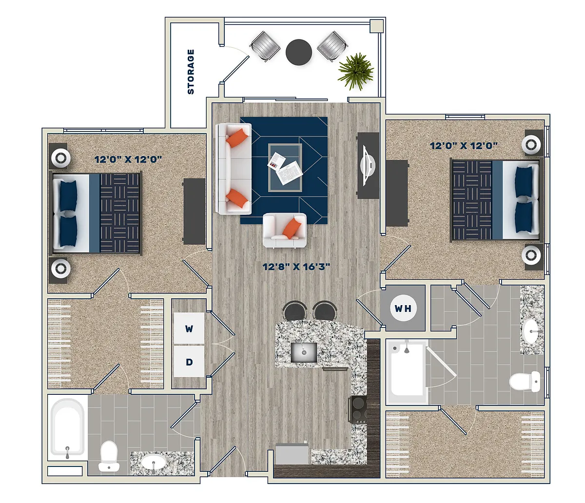 Floor plan B2A