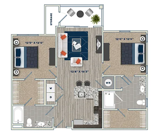 Floor plan B2A