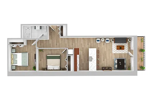 Floor plan 2 Bedroom