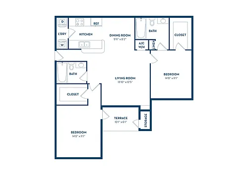 Floor plan B3