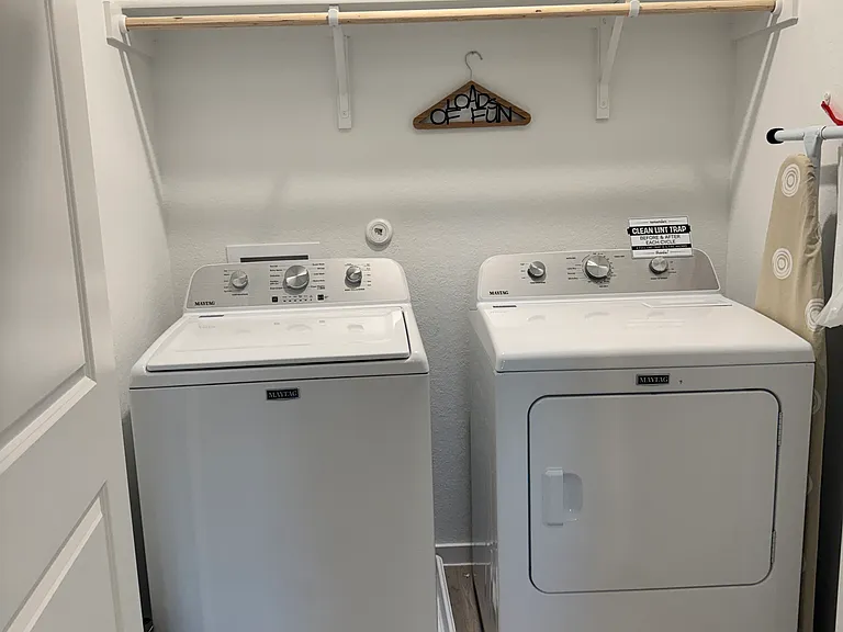 Laundry room (located upstairs)
