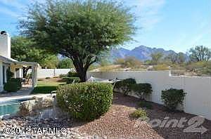Backyard with mountain views