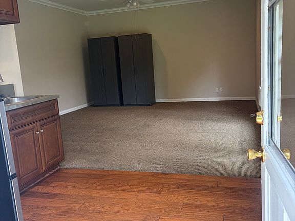Main room. Space for bed, sofa, TV and desk.