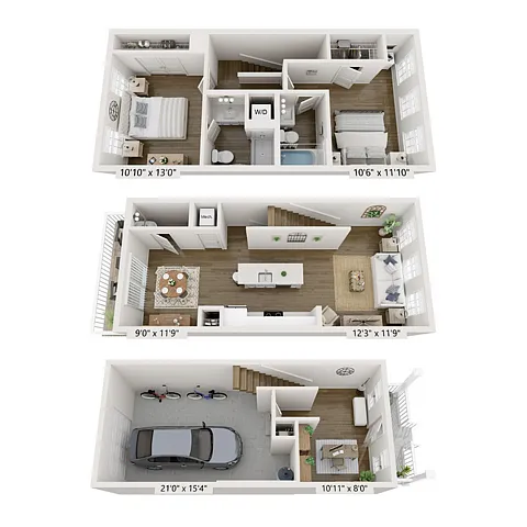 Floor plan Woodbury Townhome - BCll