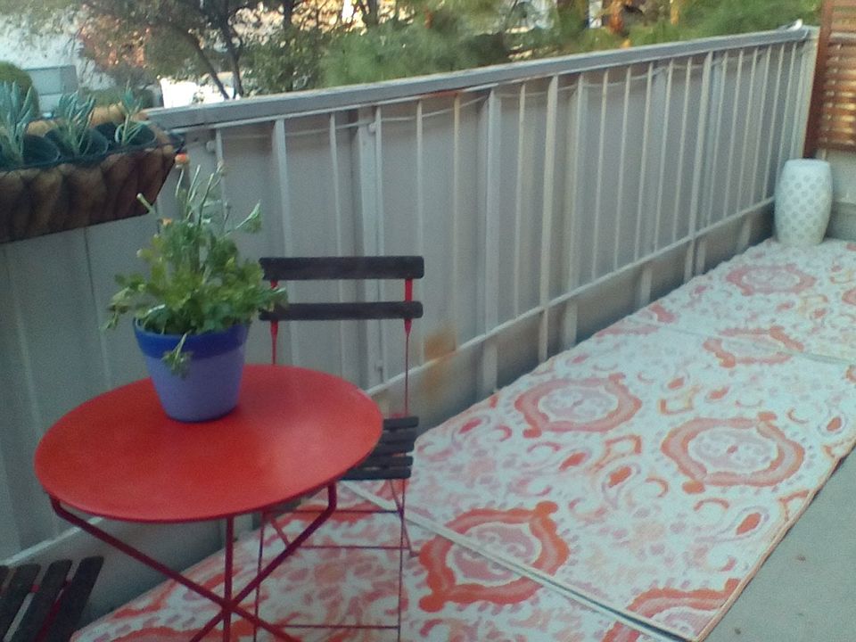 Large private balcony