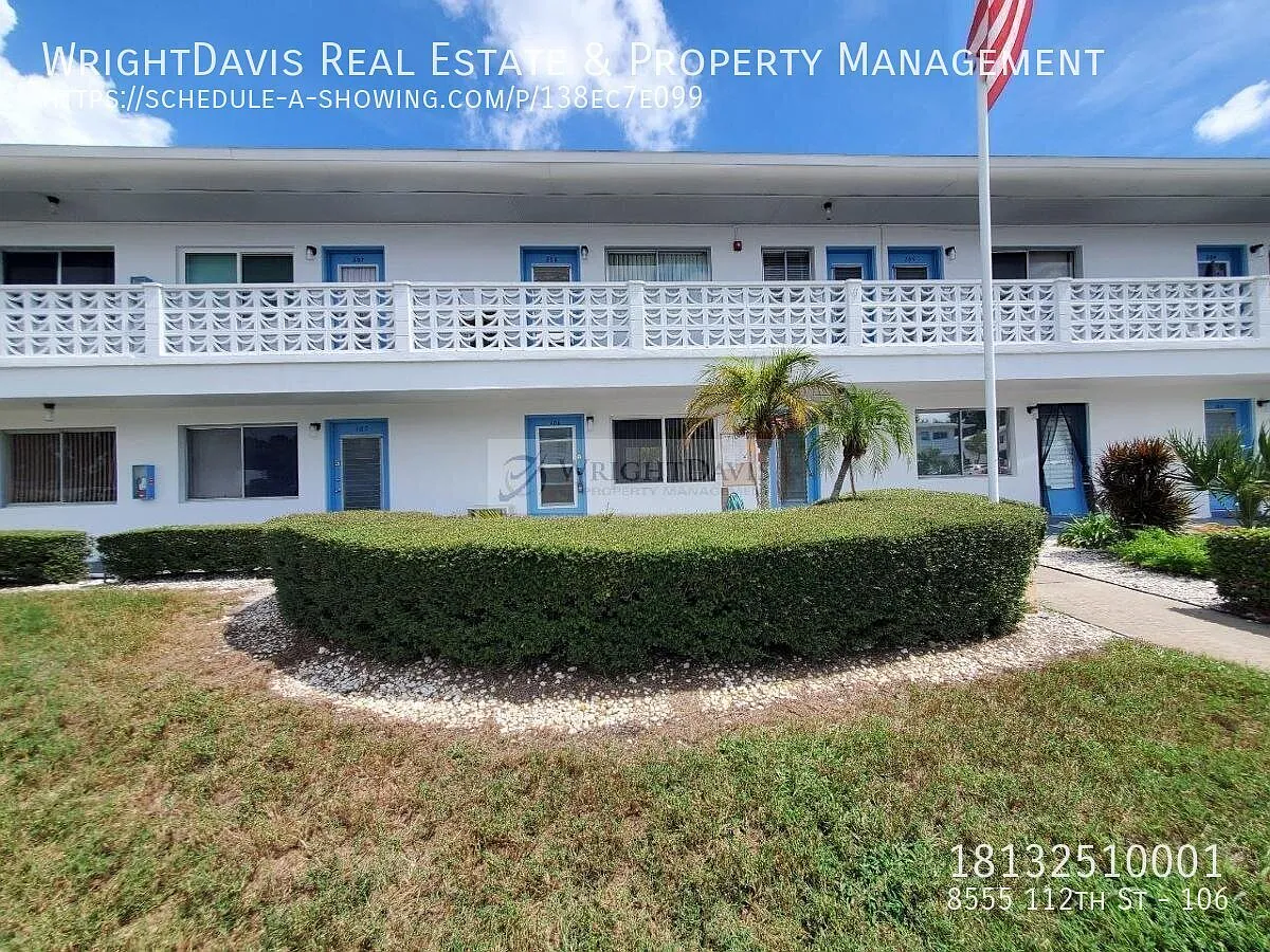 Updated 1BR/1BA Apartment in 55+ Seminole Community with Florida Room — Photo 1