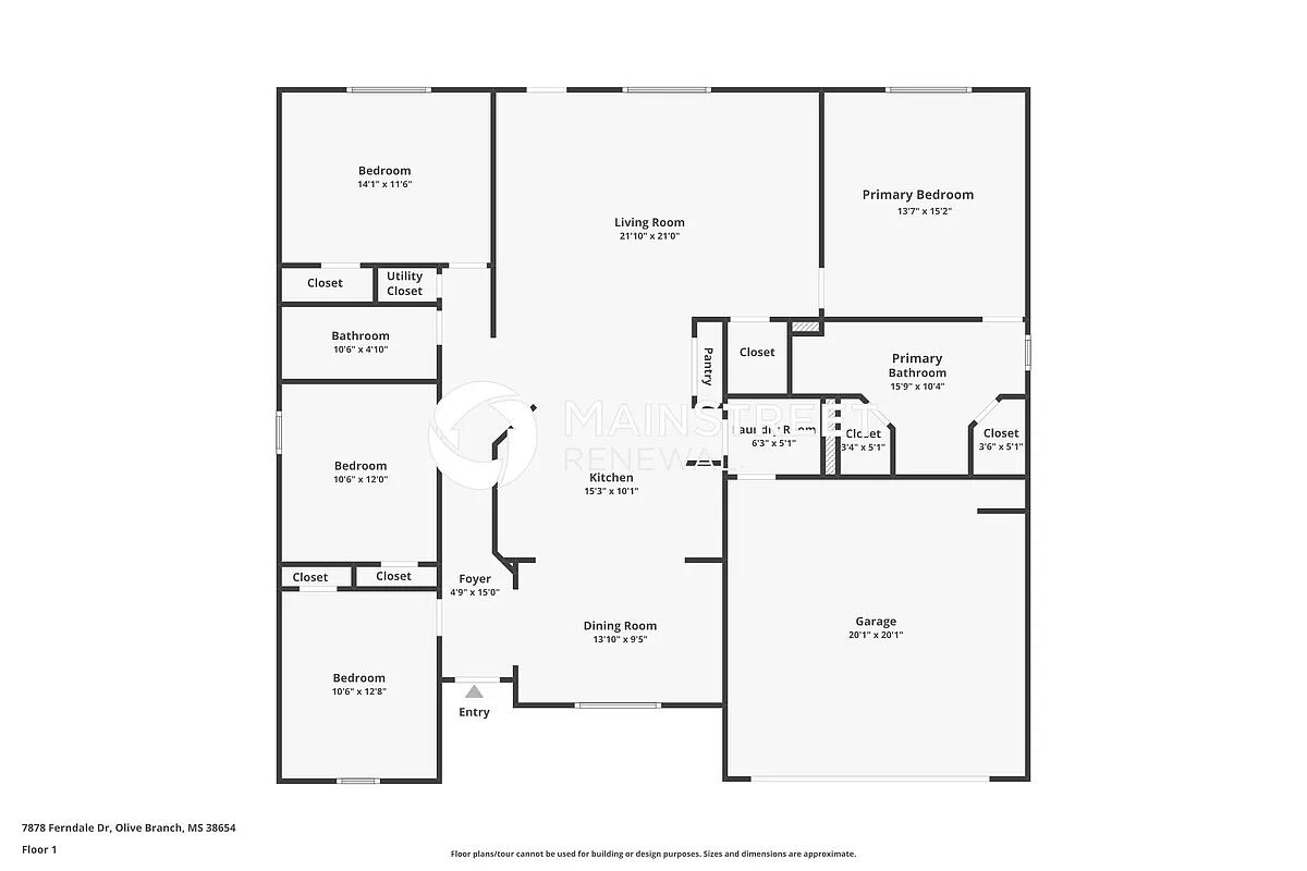 Floor Plan - 7878 Ferndale Dr