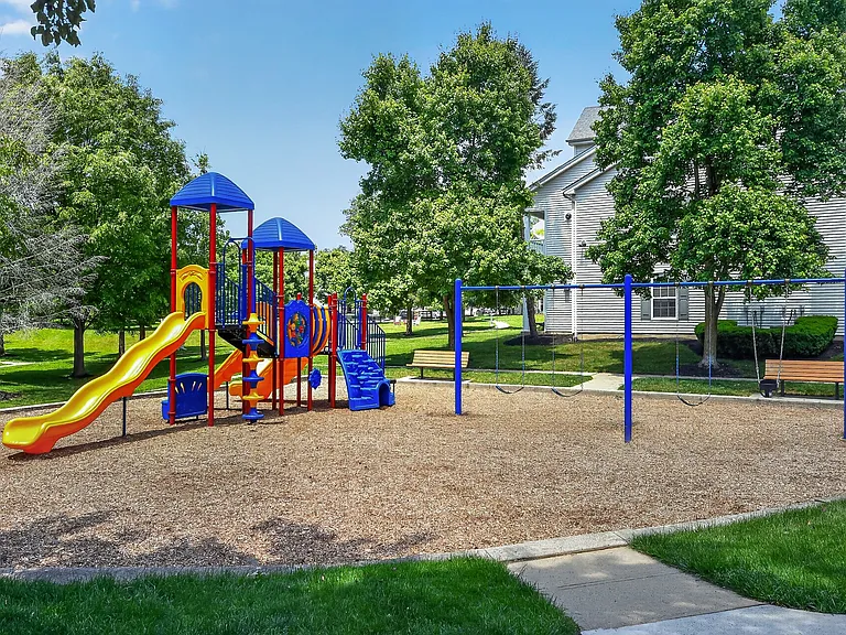Eagle Rock Apartments at Freehold features a vibrant playground perfect for children to enjoy outdoor fun and creativity. With ample green space, this community is ideal for family-friendly living. Schedule your visit today to see it for yourself!