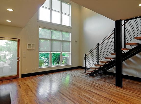 The unfurnished living room.