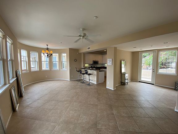 Living and family room open floor plan concept