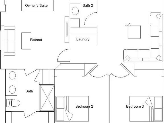 Second level - floor plan