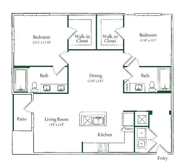 Floor plan B1D
