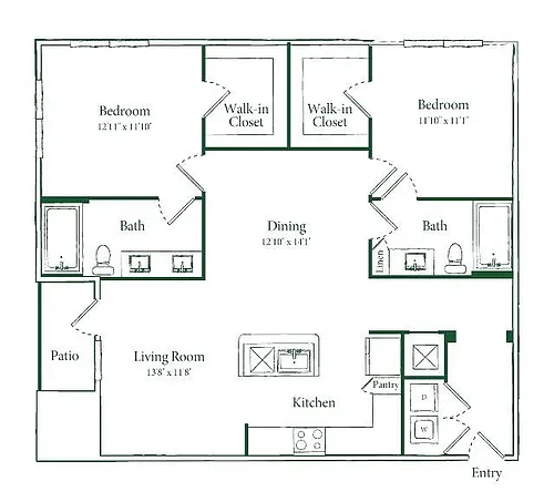 Floor plan B1D